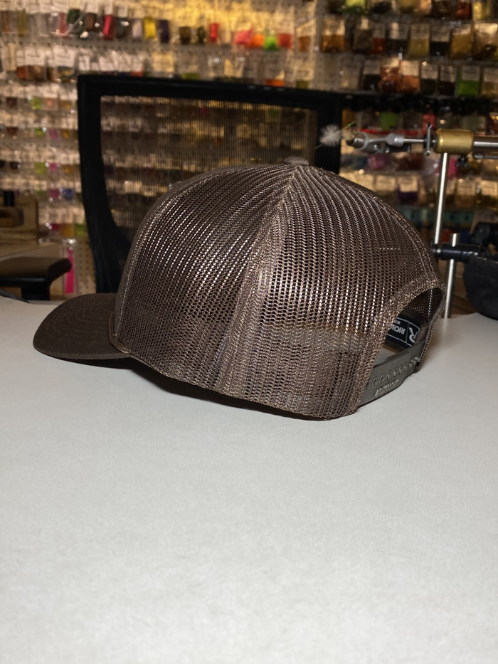 Western Anglers - Richardson Trucker Hat - Leather Patch - Brown