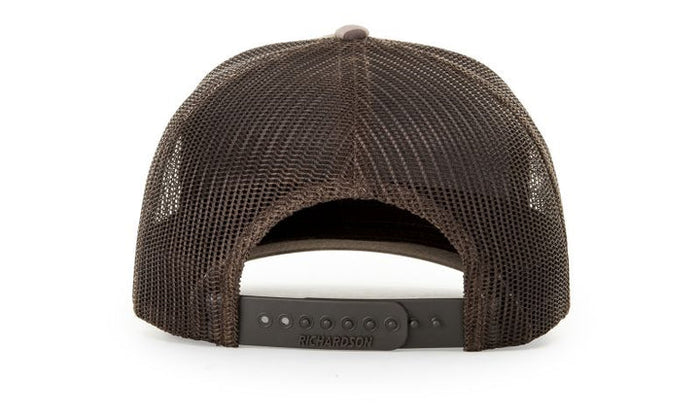 Western Anglers - Richardson Trucker Hat - Leather Patch - Camo