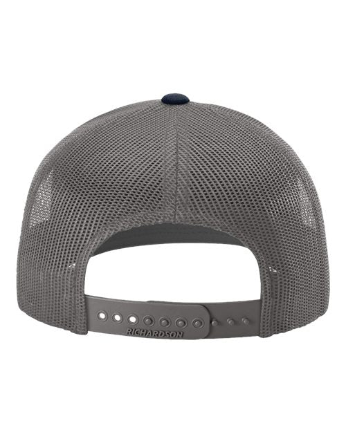 Western Anglers - Richardson Trucker Hat - Midnight Sippers Woven Patch -Navy/Charcoal