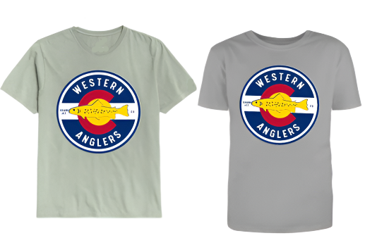 Western Anglers - Shop T Shirt - Colorful Colorado