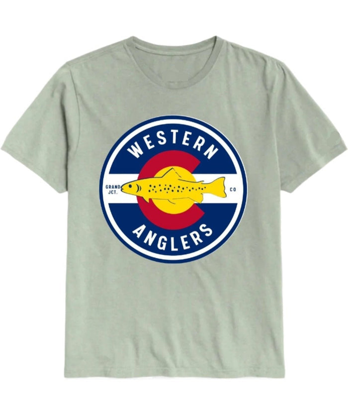 Western Anglers - Shop T Shirt - Colorful Colorado