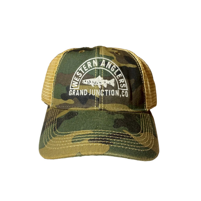 Western Anglers - Women's Old Favorite Army Camo Trucker Hat