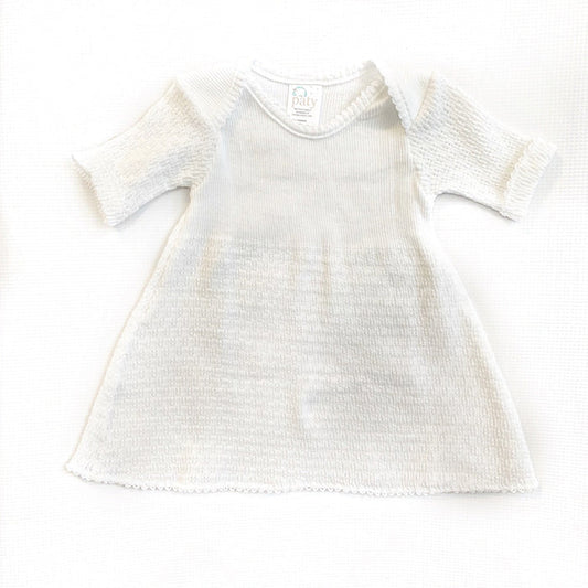 White L/S Paty Inc Dress