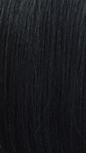 Close up of black HD lace braided wig showing neat braids and smooth synthetic hair texture for natural look