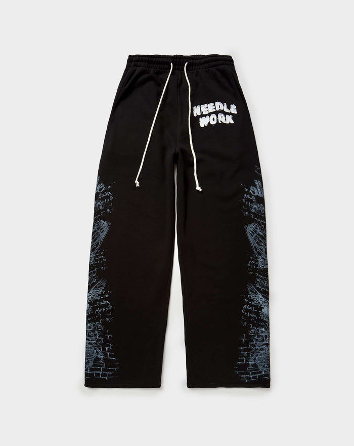 Needlework Written In Threads Pants. Underground Apparel. Rule of Next Streetwear.