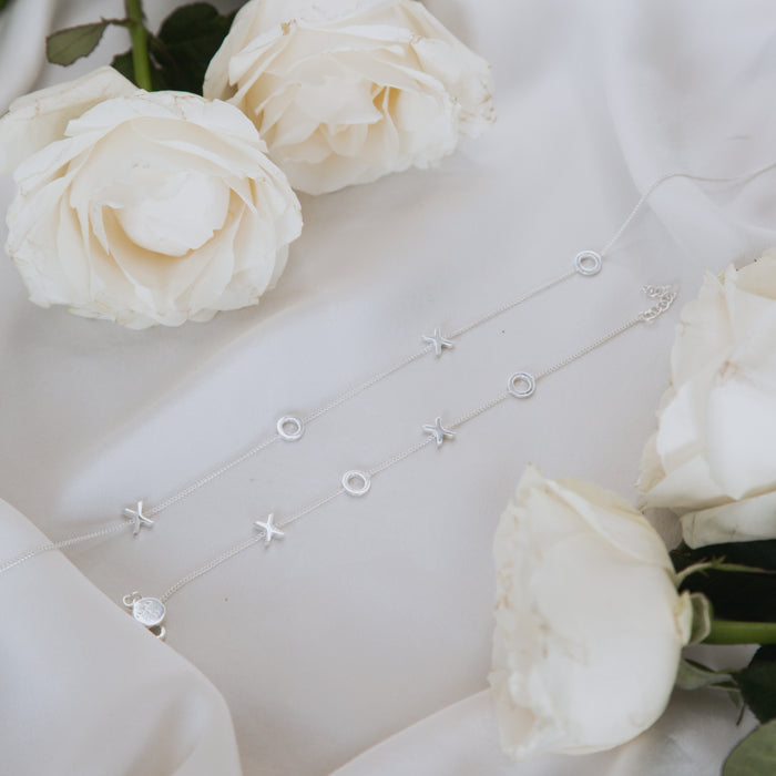 Luna & Rose Recycled Sterling Silver XOXO Bracelet