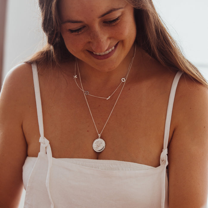 Luna & Rose XOXO Necklace - Silver
