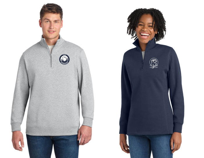 Yale Elementary 1/4 Zip Sweatshirt- 2 Designs- Unisex and Ladies