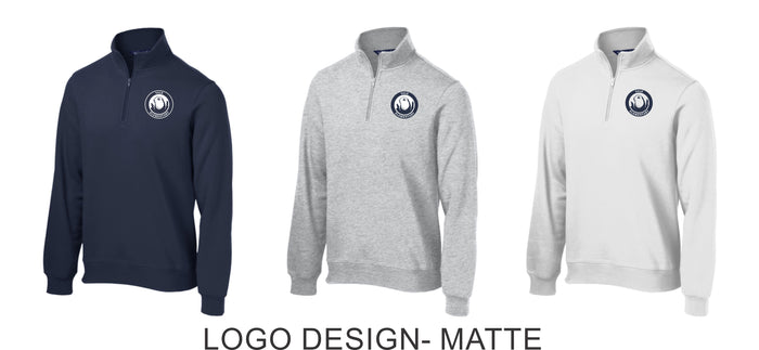 Yale Elementary 1/4 Zip Sweatshirt- 2 Designs- Unisex and Ladies