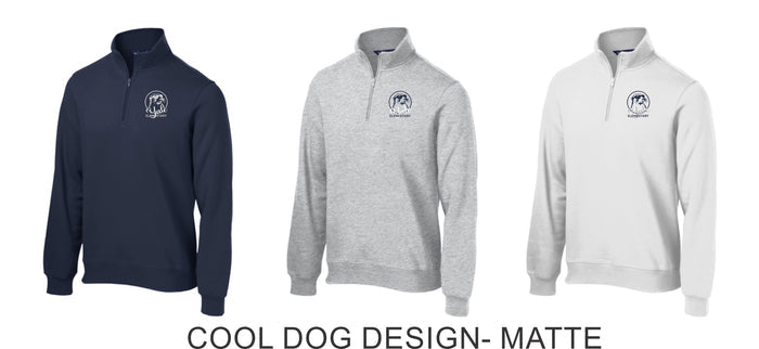 Yale Elementary 1/4 Zip Sweatshirt- 2 Designs- Unisex and Ladies