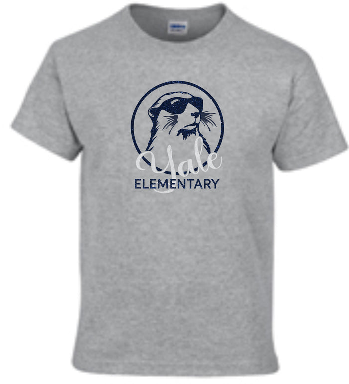 Yale Elementary Basic Tee COOL DOG Design- Matte or Glitter