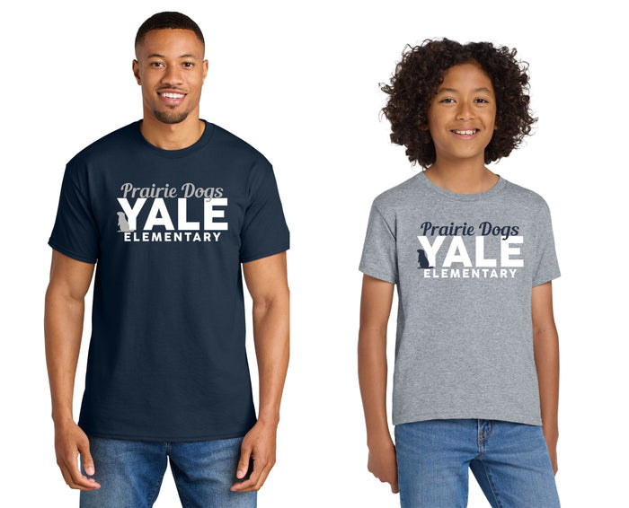 Yale Elementary Basic Tee YALE Design- Matte or Glitter