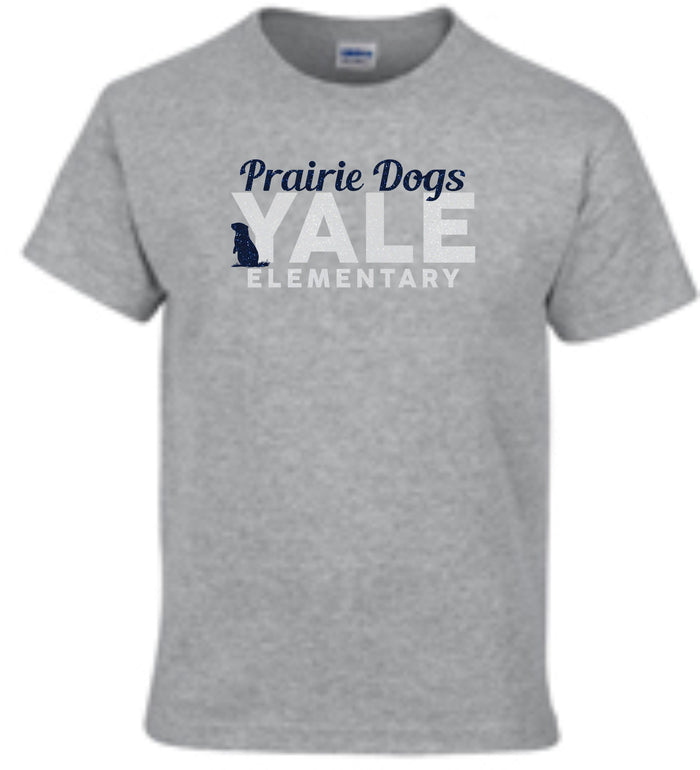 Yale Elementary Basic Tee YALE Design- Matte or Glitter