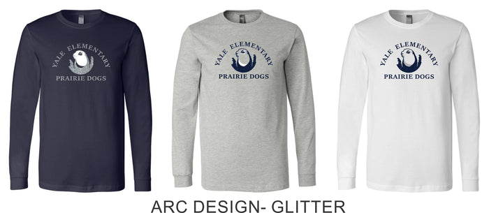 Yale Elementary Long Sleeve Tee- 4 designs- Adult, Youth Sizes