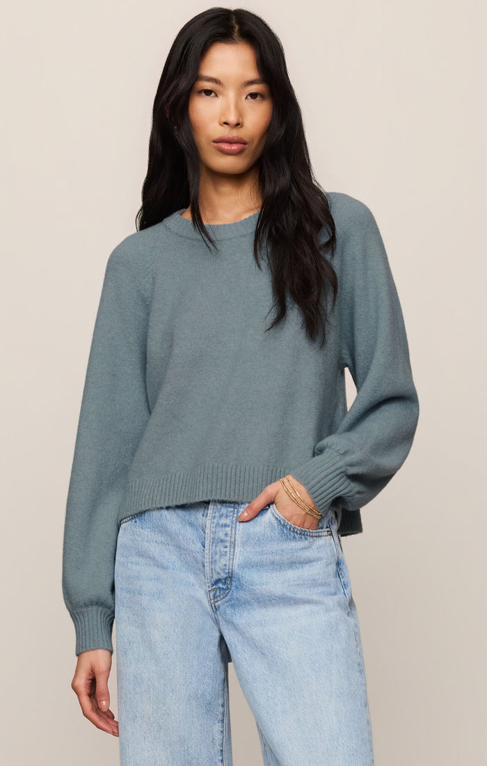 Z Supply Coming Up Sweater-Soft Succulent