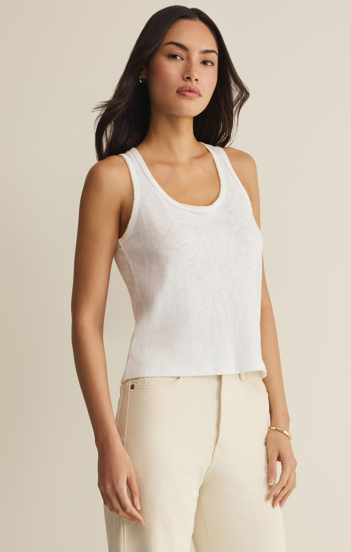 Z Supply Julian Crochet Tank - White