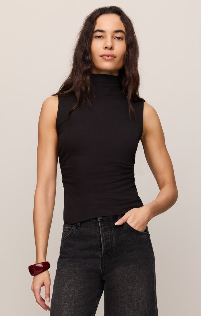 Z Supply Silva Second Skin High Neck Tank – Black