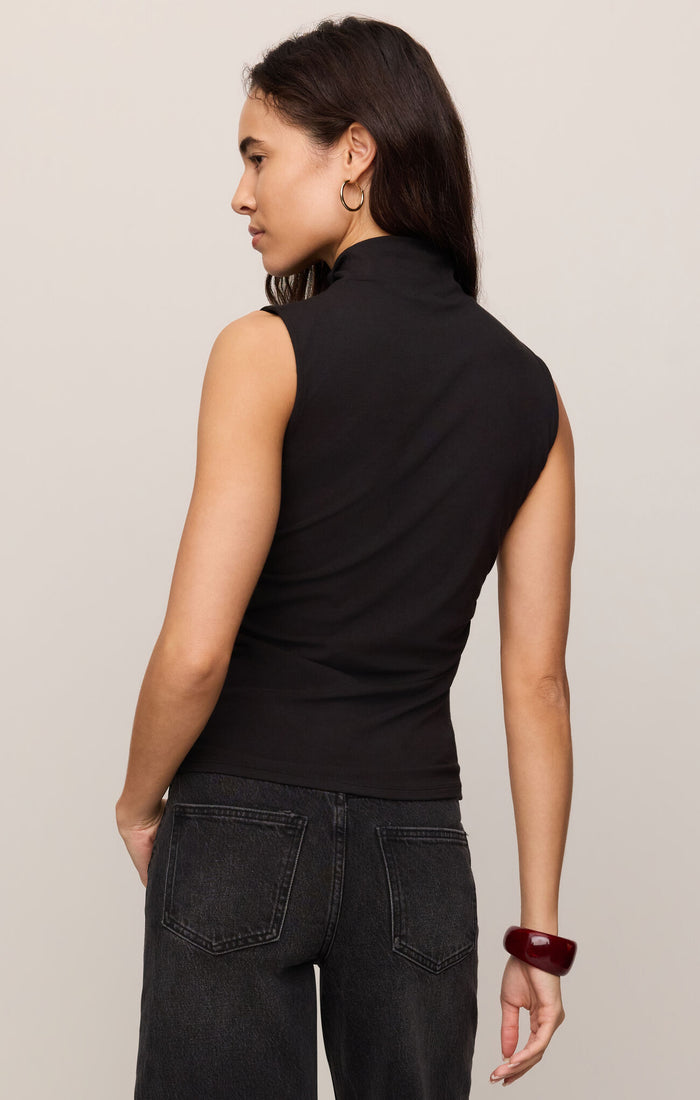 Z Supply Silva Second Skin High Neck Tank – Black