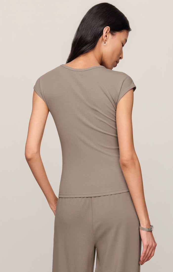 Z Supply Soft Trace Second Skin Top-Wild Mushroom