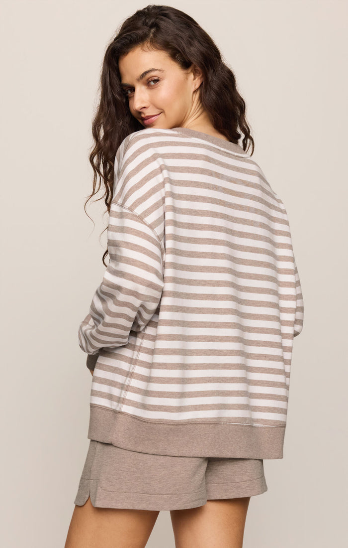 Z Supply The Everyday Striped Crew – Baby French Terry Pullover