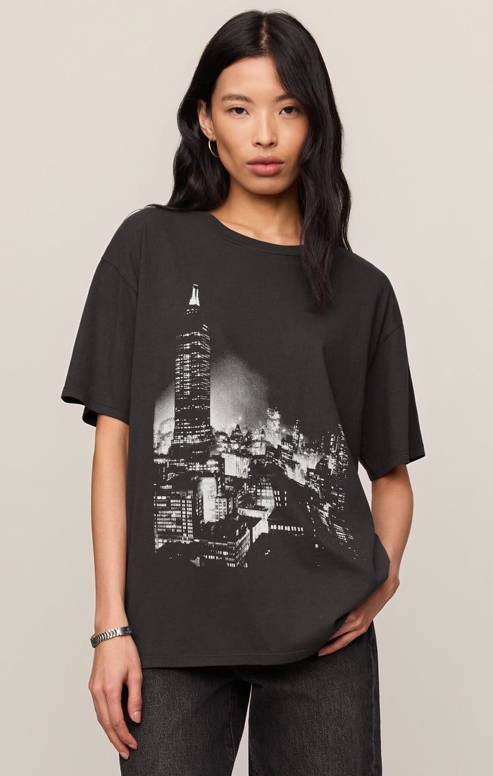 Z Supply Wishes City Tee – Black Sand